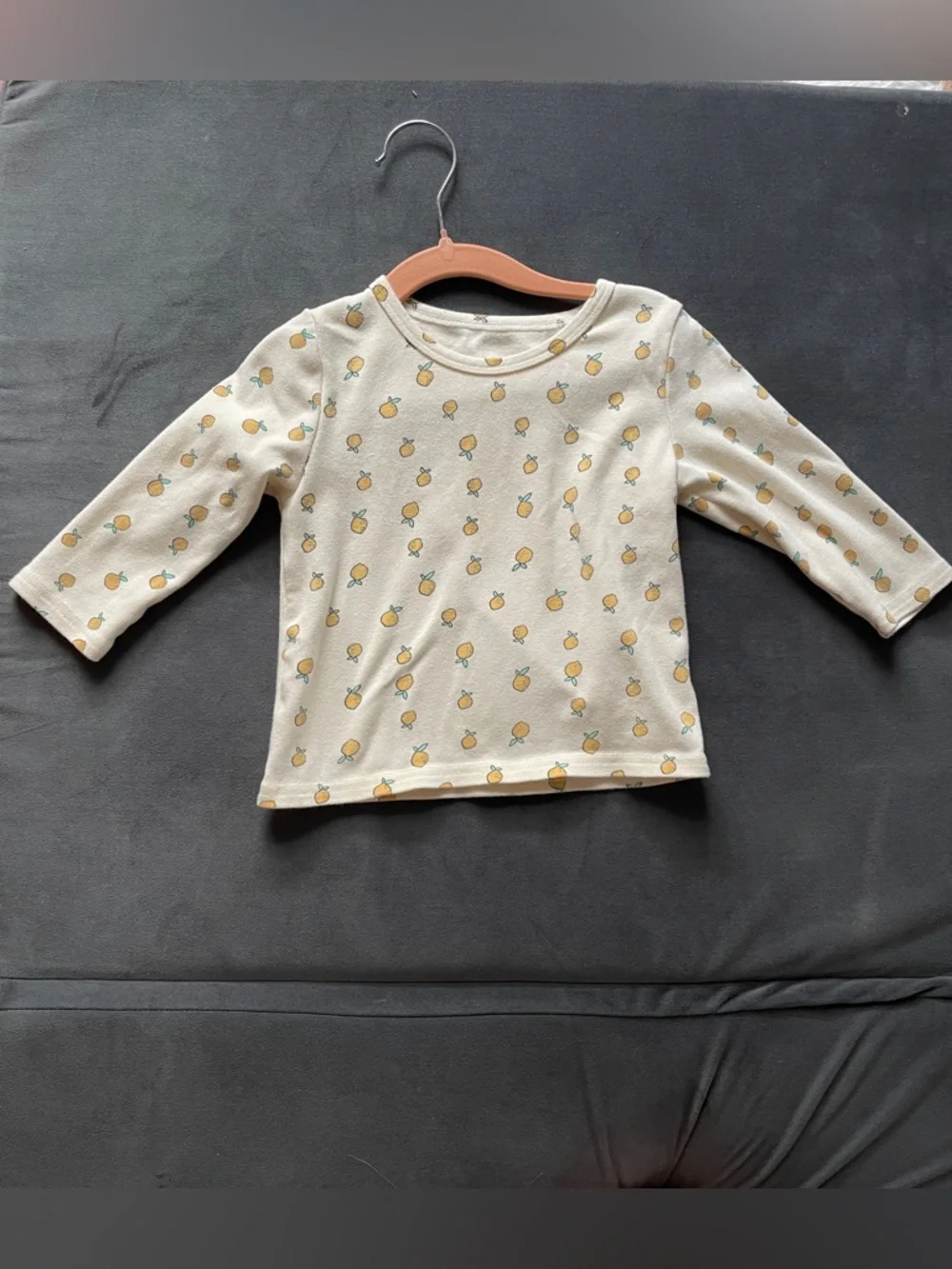 Cream Baby 18M Two-Piece Set with Lemon Print